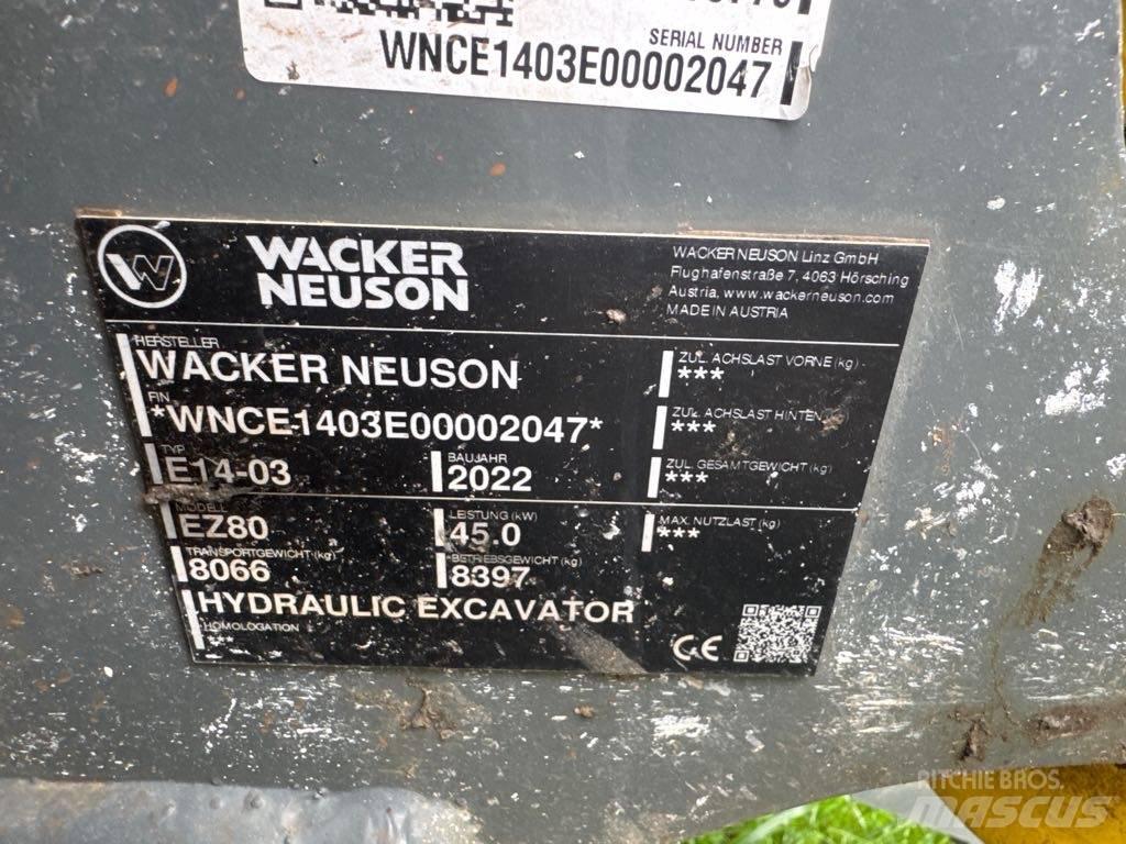 Wacker Neuson EZ80 Excavadoras de cadenas