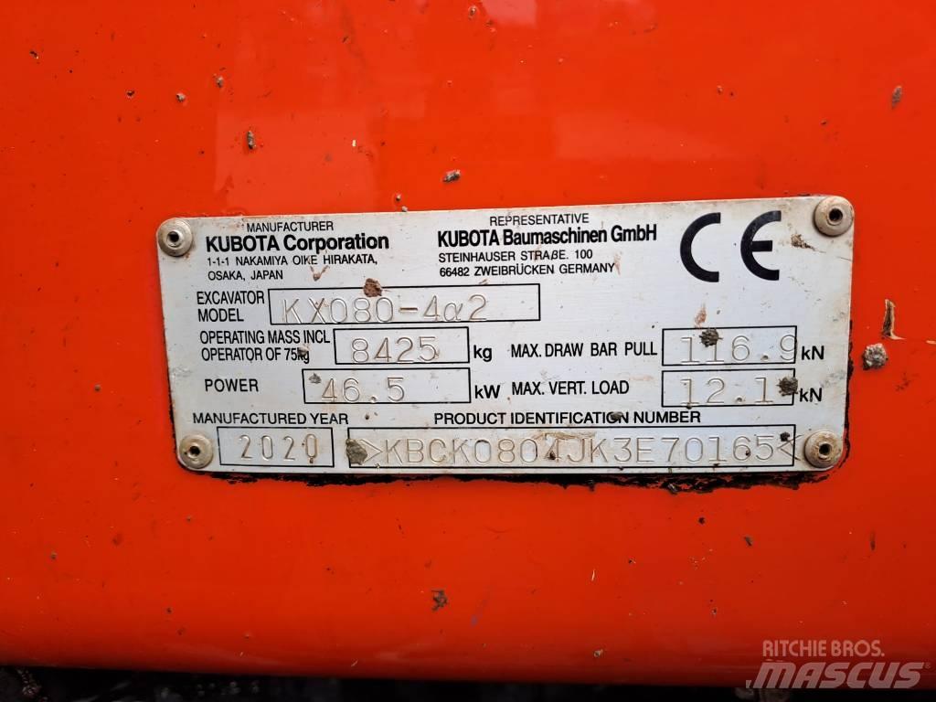 Kubota KX 080-4 Excavadoras 7t - 12t