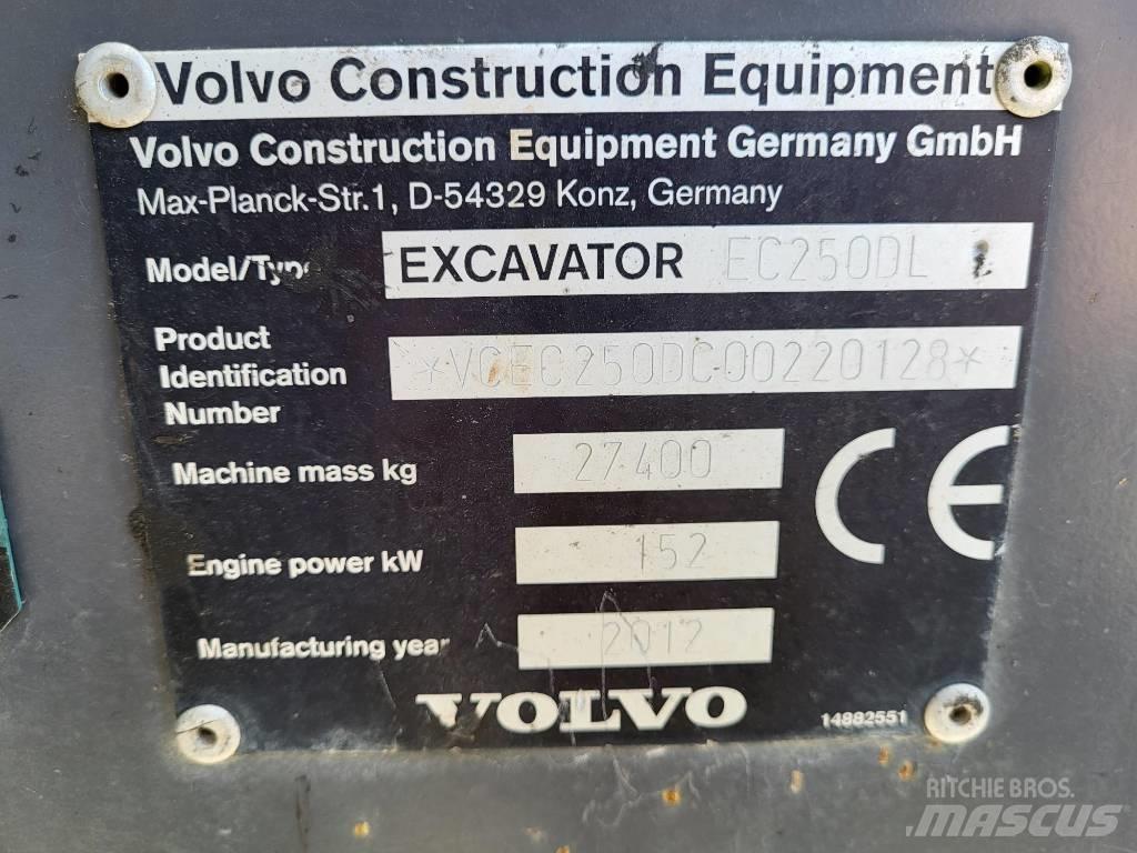 Volvo EC 250 D L Excavadoras de cadenas