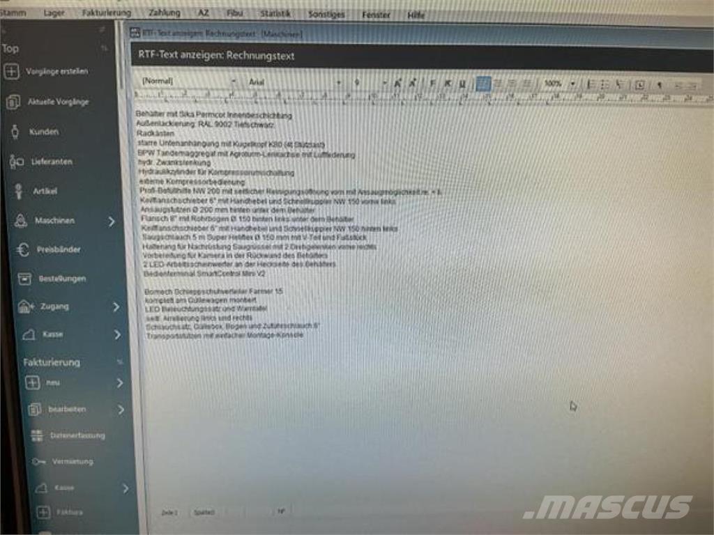 Kotte VT 19.700 Cisternas o cubas esparcidoras de purín