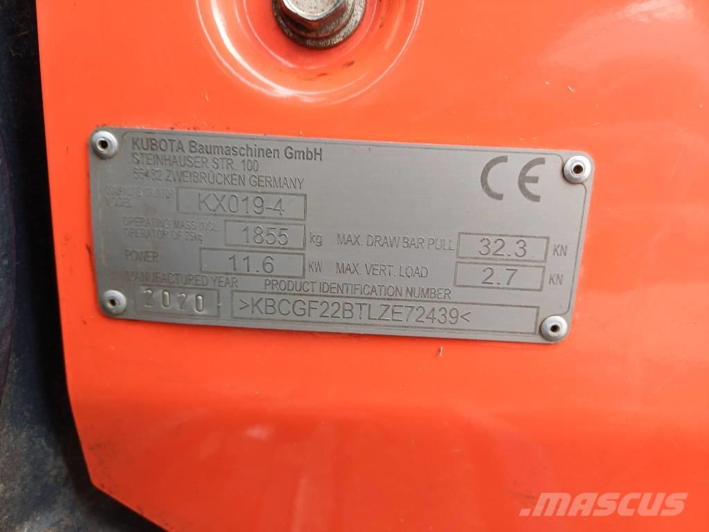 Kubota KX 019-4 Mini excavadoras < 7t