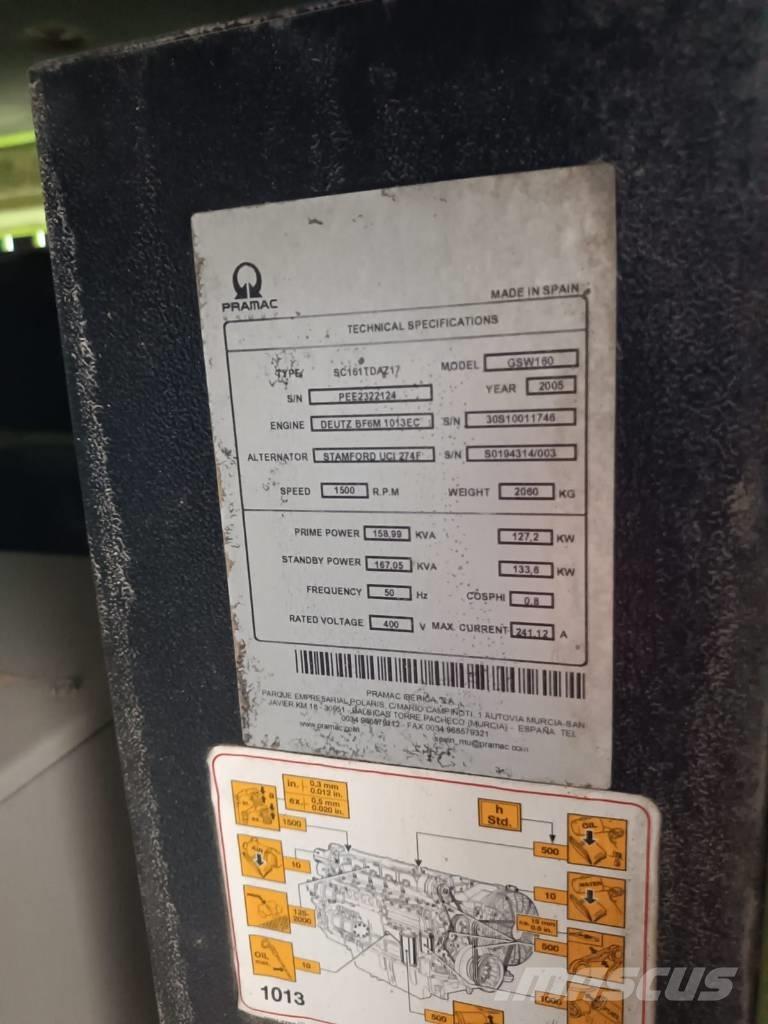 Pramac GSW 160 Generadores diesel