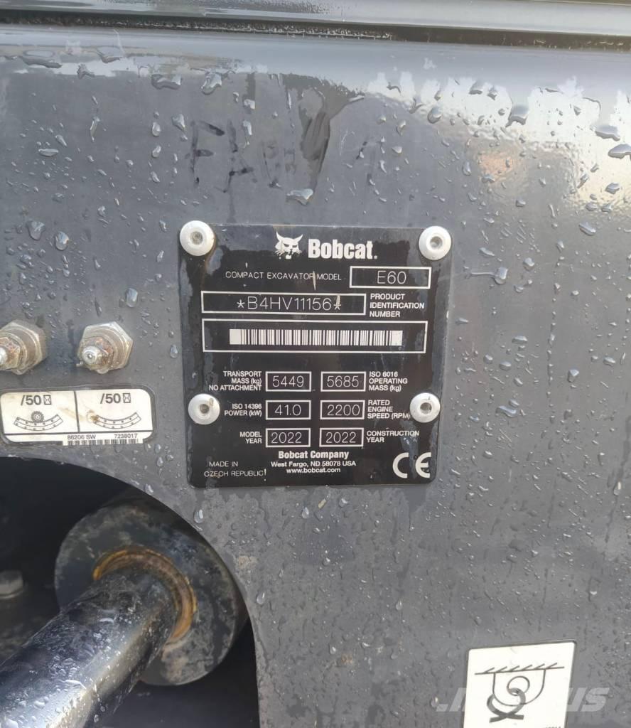 Bobcat E60 Mini excavadoras < 7t