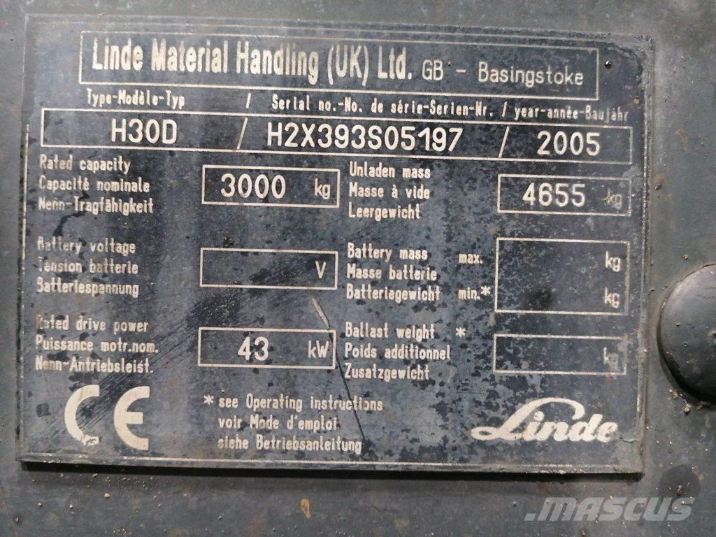 Linde H30D Carretillas diesel