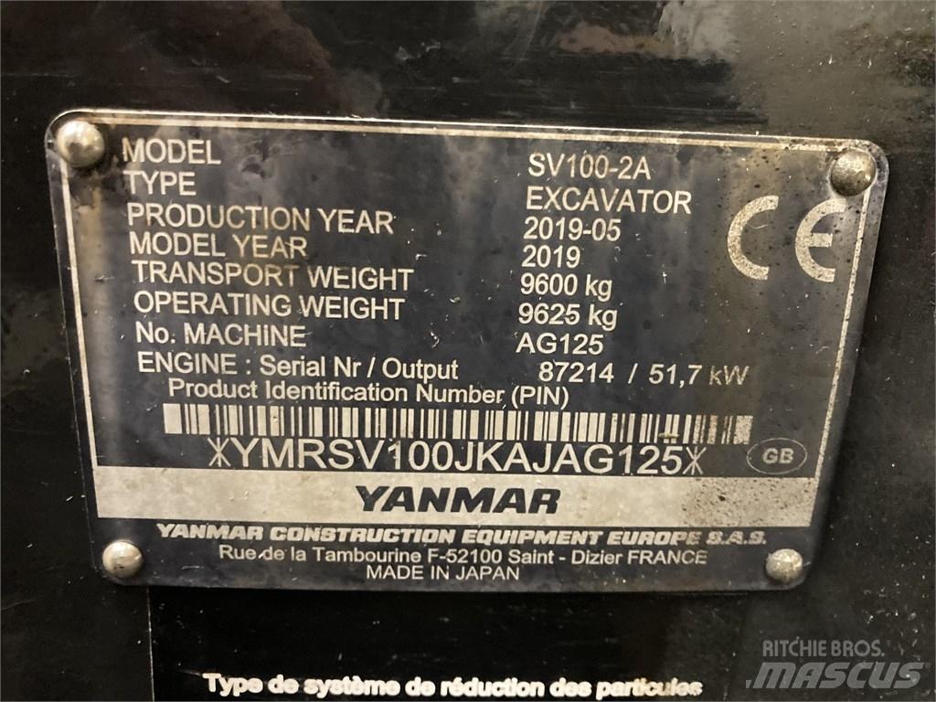 Yanmar SV 100-2A Excavadoras 7t - 12t