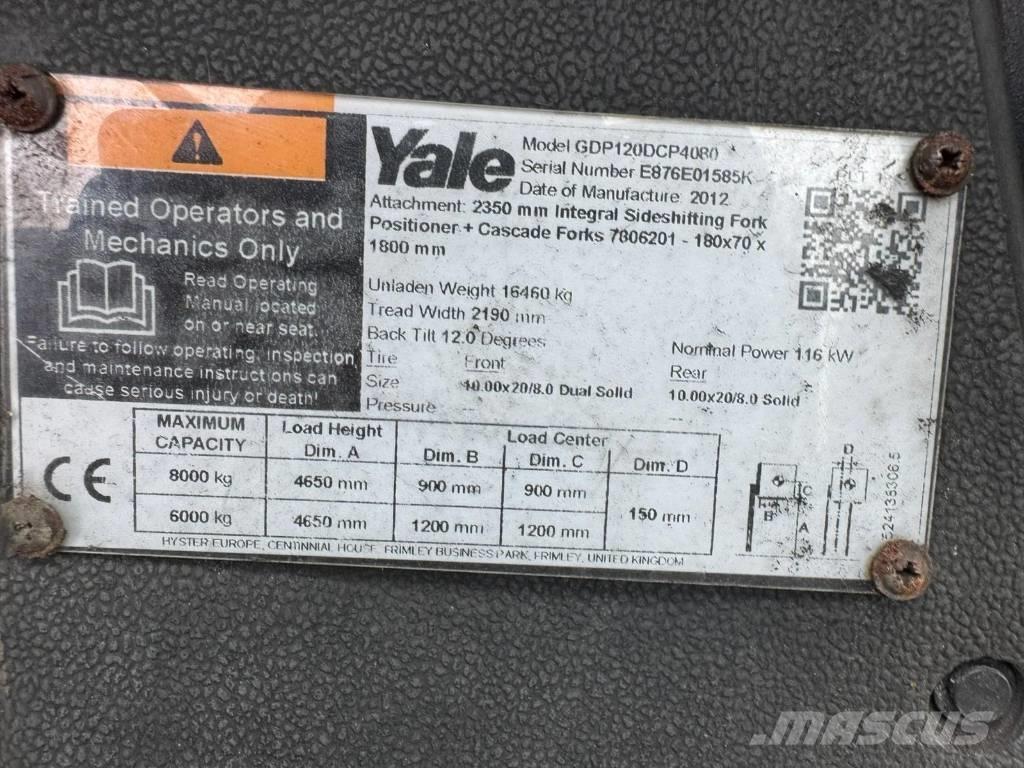 Yale GDP120 Carretillas diesel