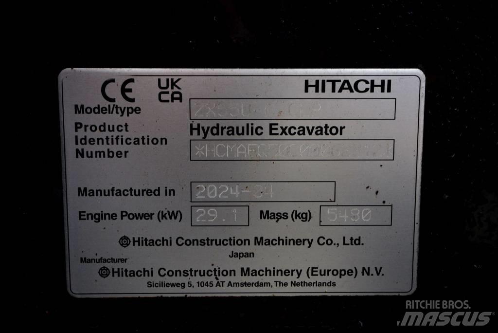 Hitachi ZX 55 U-6P Mini excavadoras < 7t