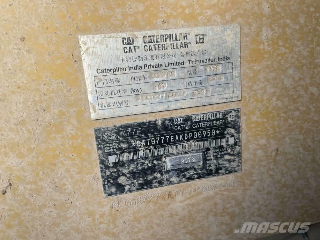 CAT 777e Remolques volquete