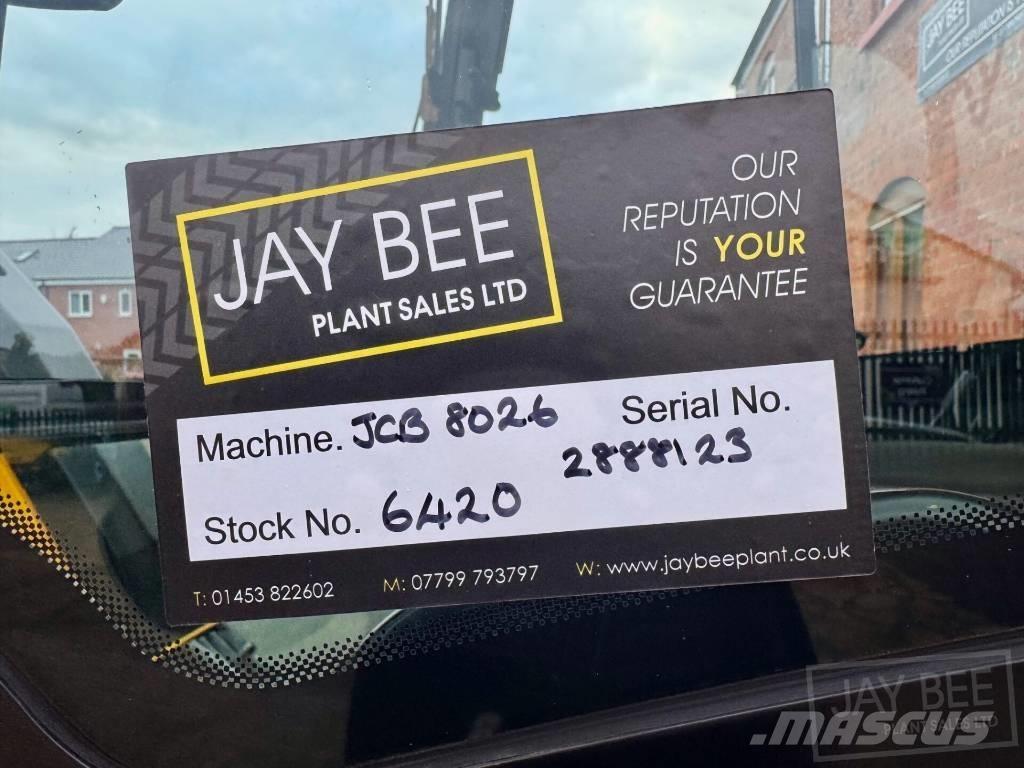 JCB 8026 CTS Mini excavadoras < 7t