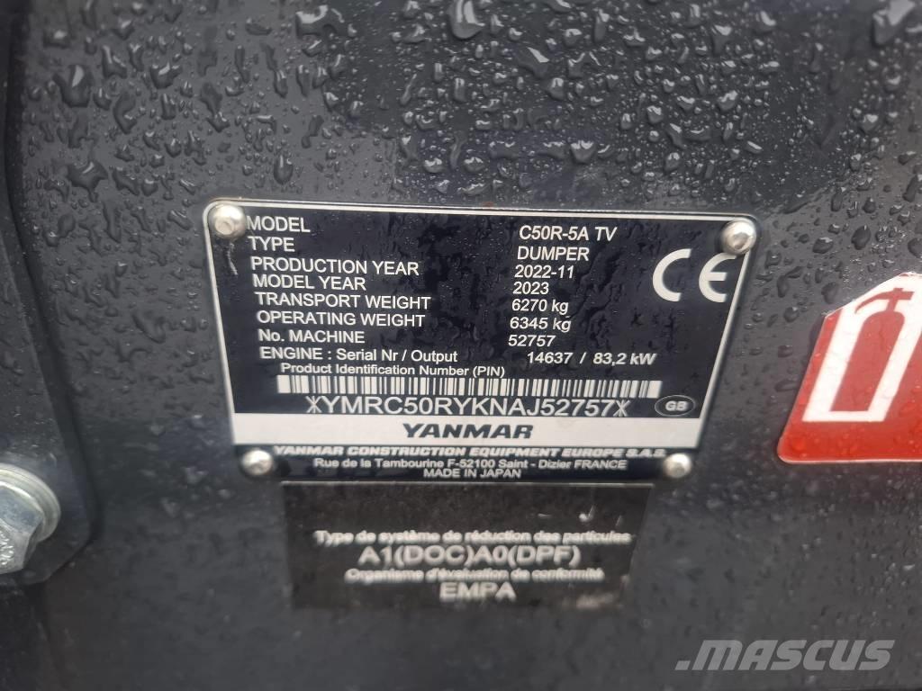 Yanmar C 50 R-5A Dúmpers sobre orugas