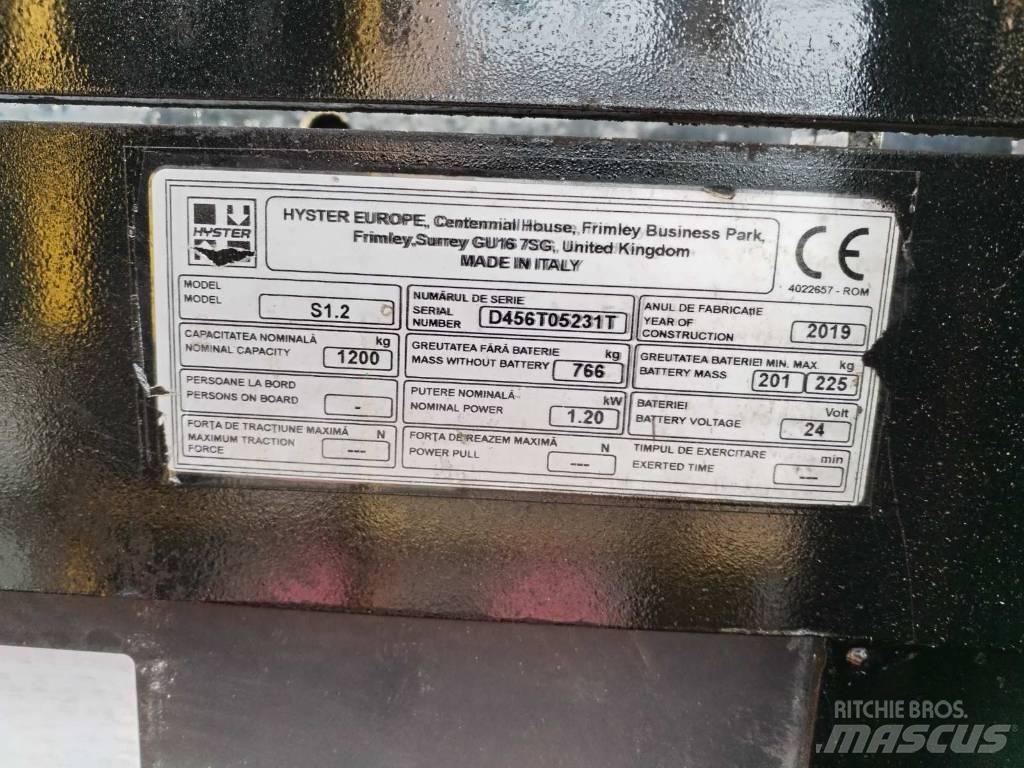 Hyster S 1.2 Apiladores eléctricos