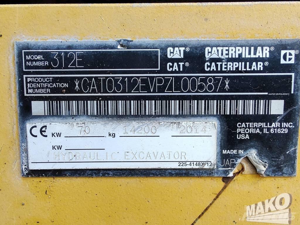 CAT 312 E Excavadoras de cadenas