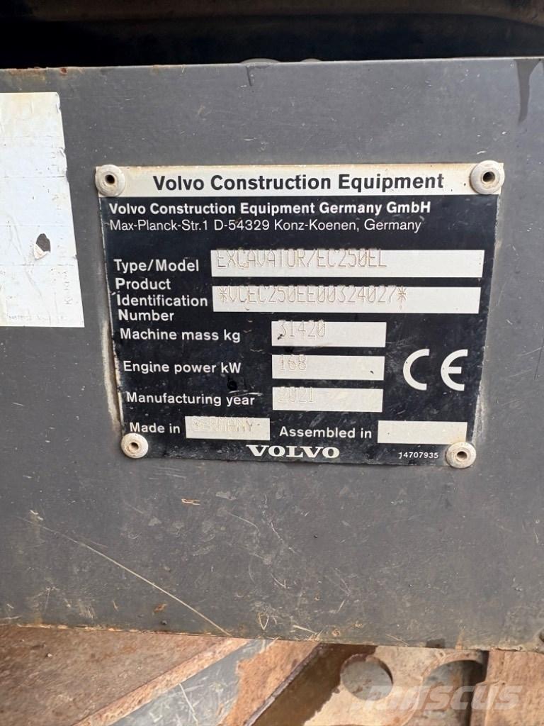 Volvo EC 250 EL Excavadoras de cadenas