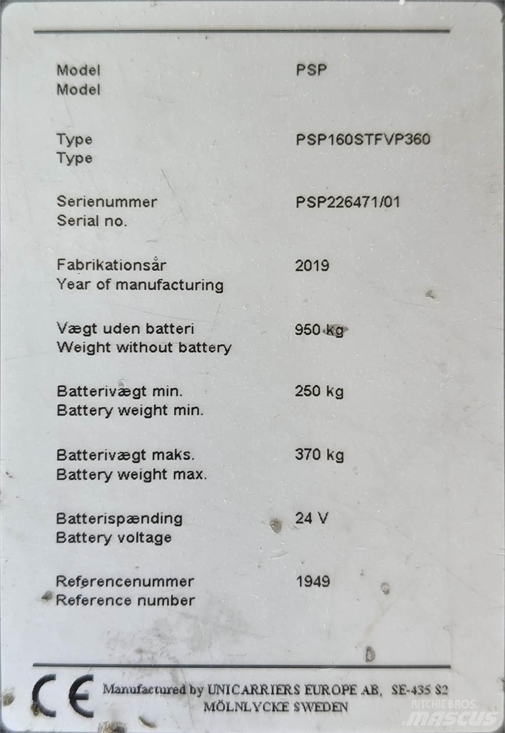 Atlet PSP160 Transpaletas Eléctricas con plataforma
