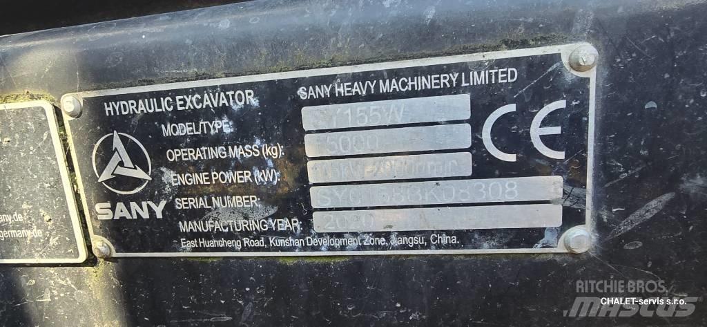 Sany SY 155 W Excavadoras de ruedas