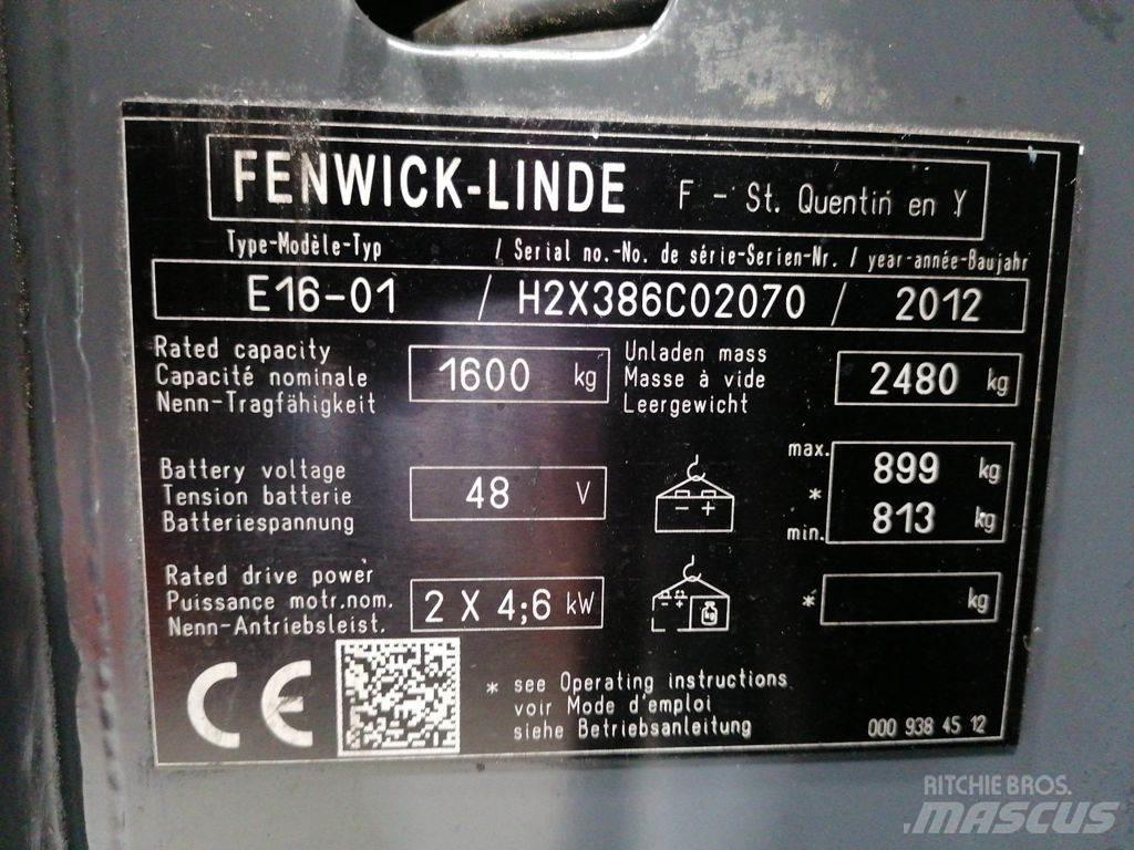 Linde E16-01 Carretillas de horquilla eléctrica