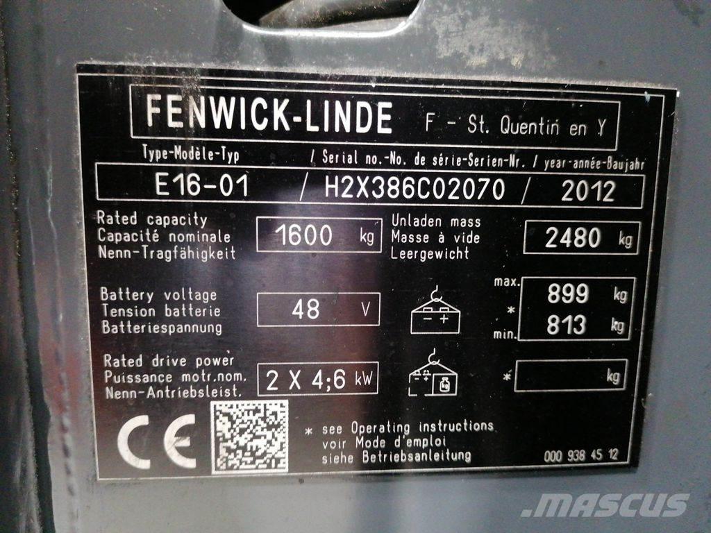 Linde E16-01 Carretillas de horquilla eléctrica