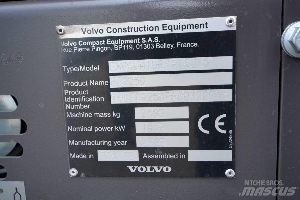Volvo ECR 25 D Mini excavadoras < 7t