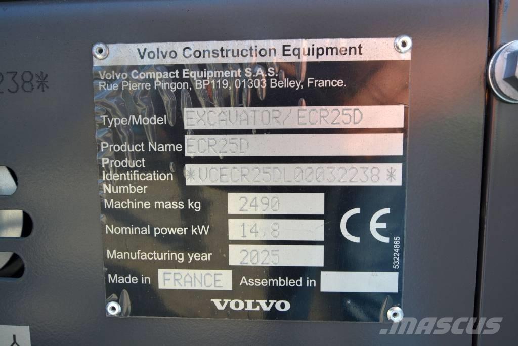 Volvo ECR 25 D Mini excavadoras < 7t