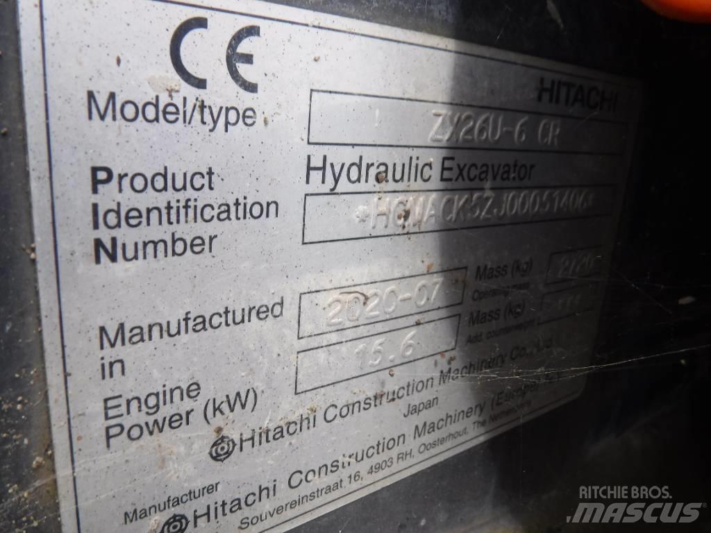 Hitachi ZX 26 U-6 Mini excavadoras < 7t