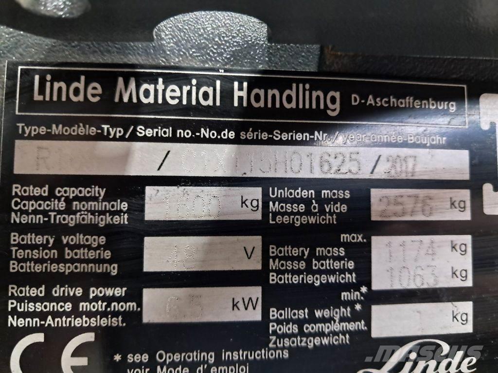 Linde R16S Carretillas retráctiles