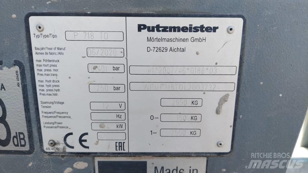 Putzmeister P 718 TD Camión hormigonera