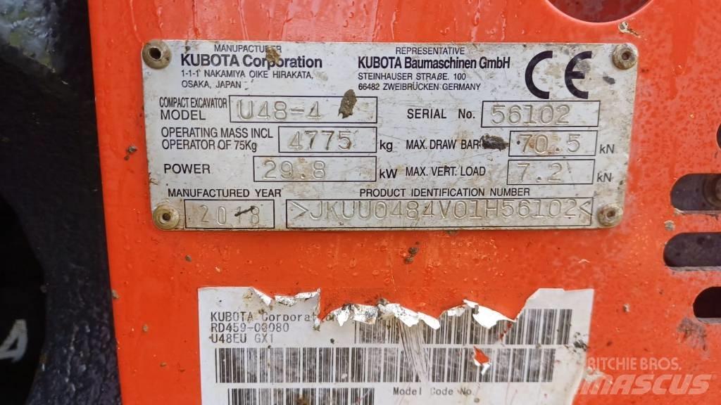 Kubota U 48-4 Mini excavadoras < 7t