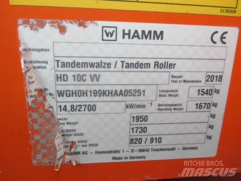 Hamm HD 10 C VV Rodillos de doble tambor
