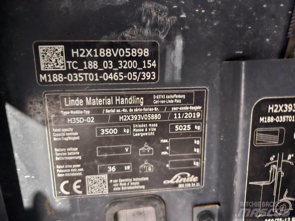 Linde H35D Carretillas diesel