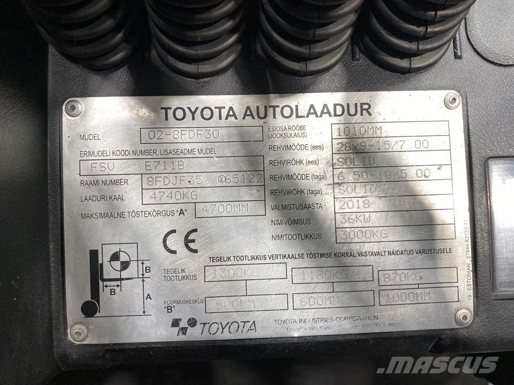Toyota 02-8FDF30 Carretillas diesel