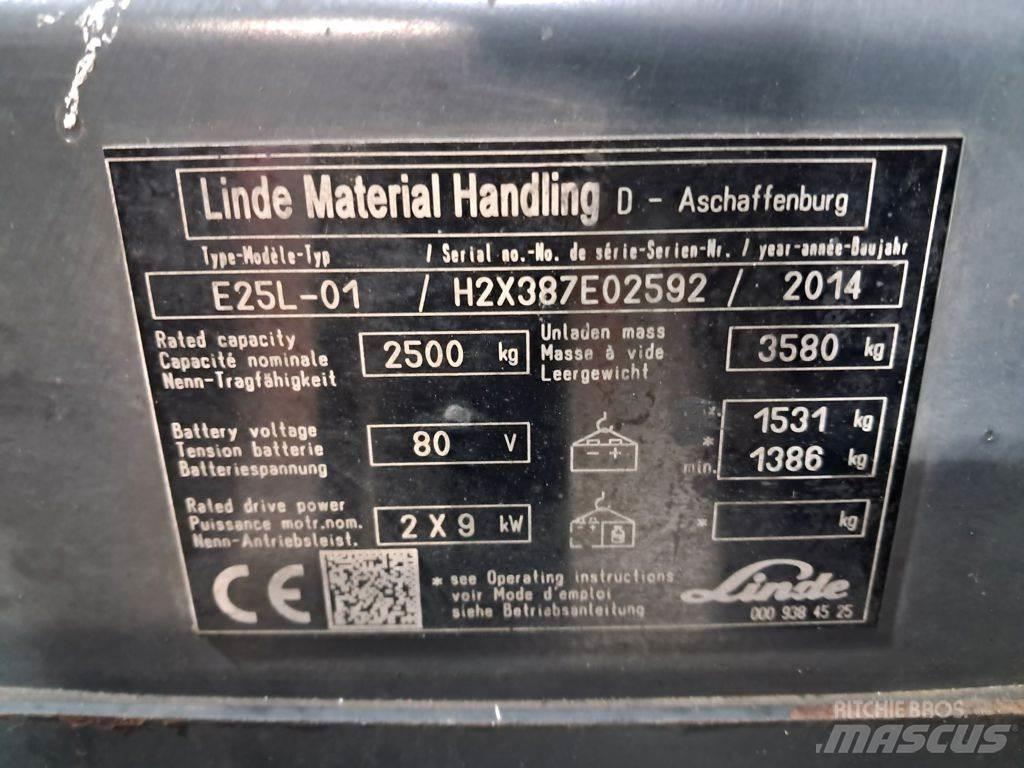 Linde E25L-01 Carretillas de horquilla eléctrica