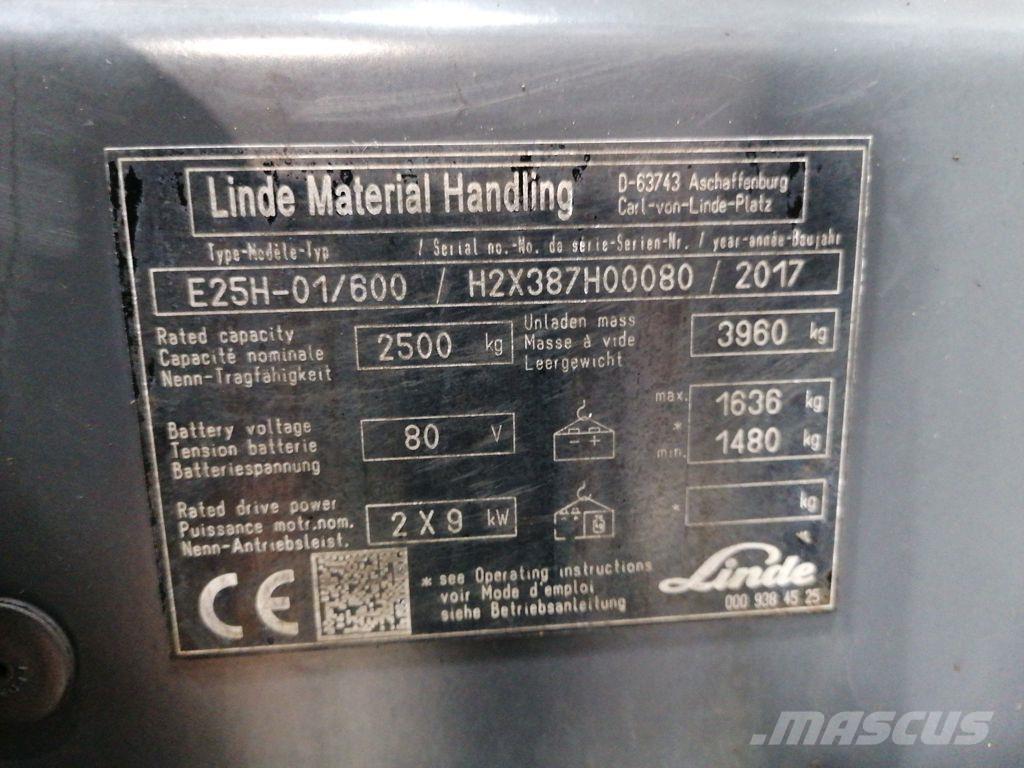 Linde E25H-01/600 Carretillas de horquilla eléctrica