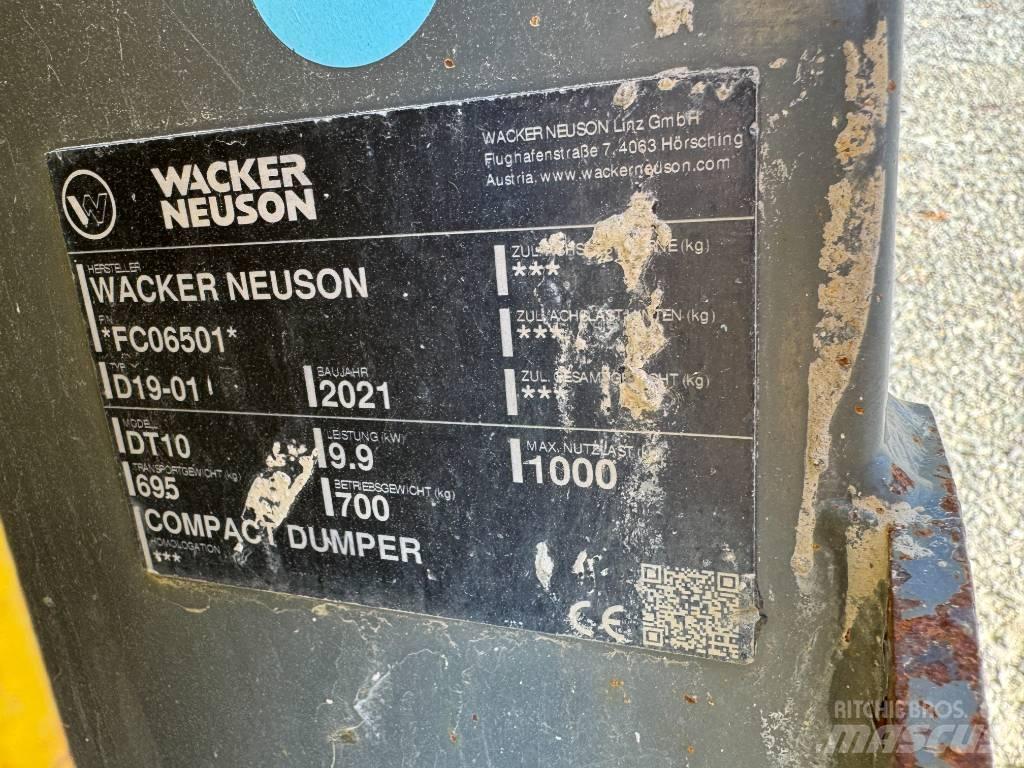 Wacker Neuson DT10 Dúmpers sobre orugas