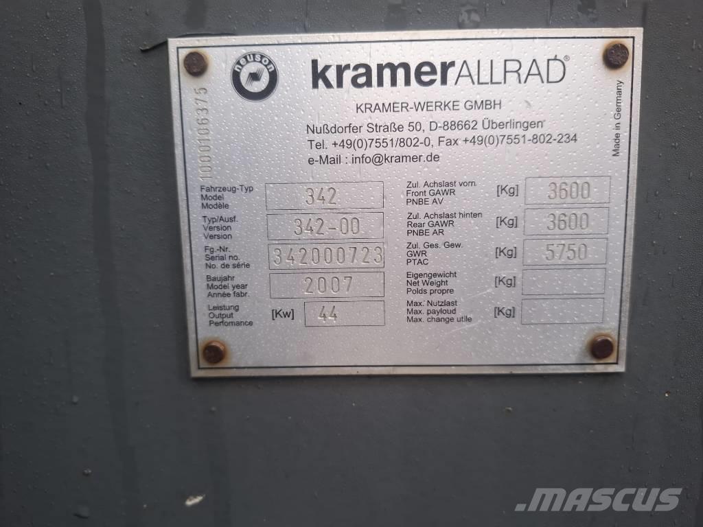 Kramer 380 Cargadoras sobre ruedas