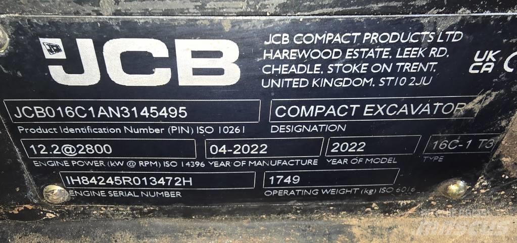 JCB 16C-1 Mini excavadoras < 7t