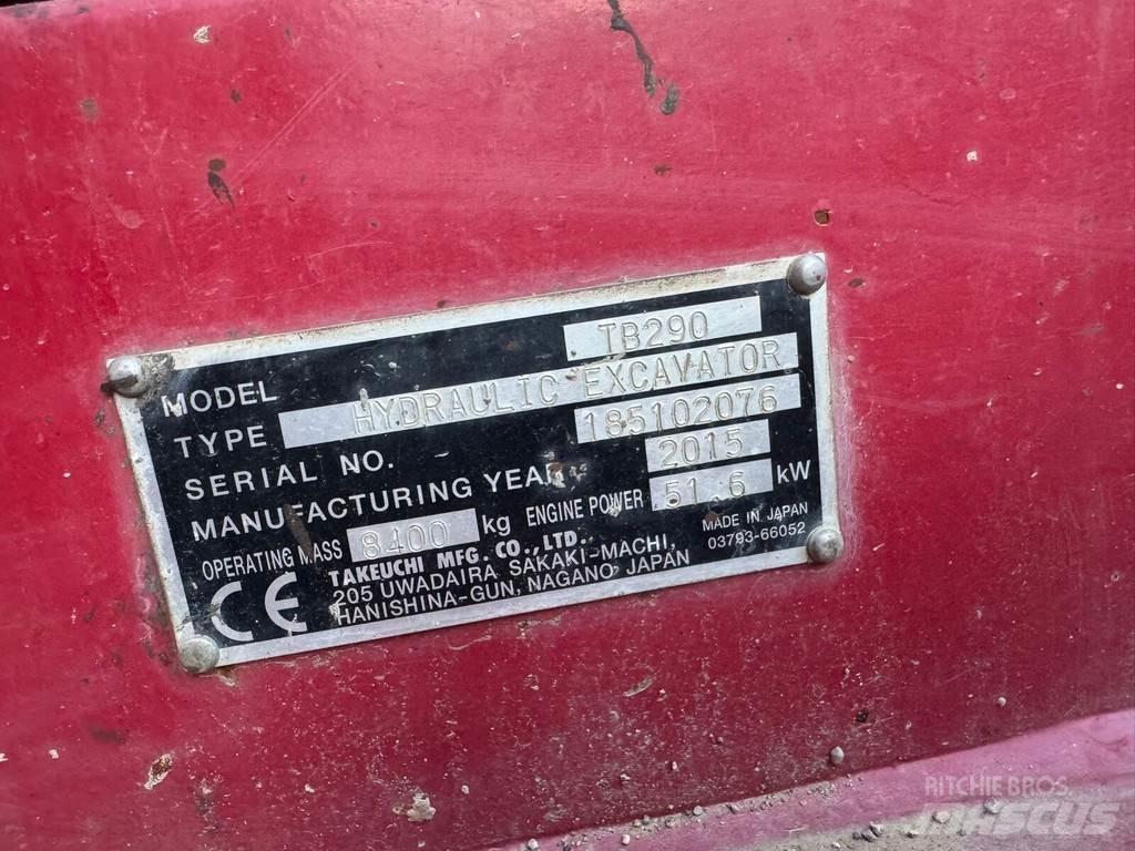 Takeuchi TB 290 Excavadoras de cadenas