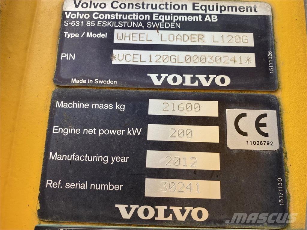 Volvo L120G Cargadoras sobre ruedas