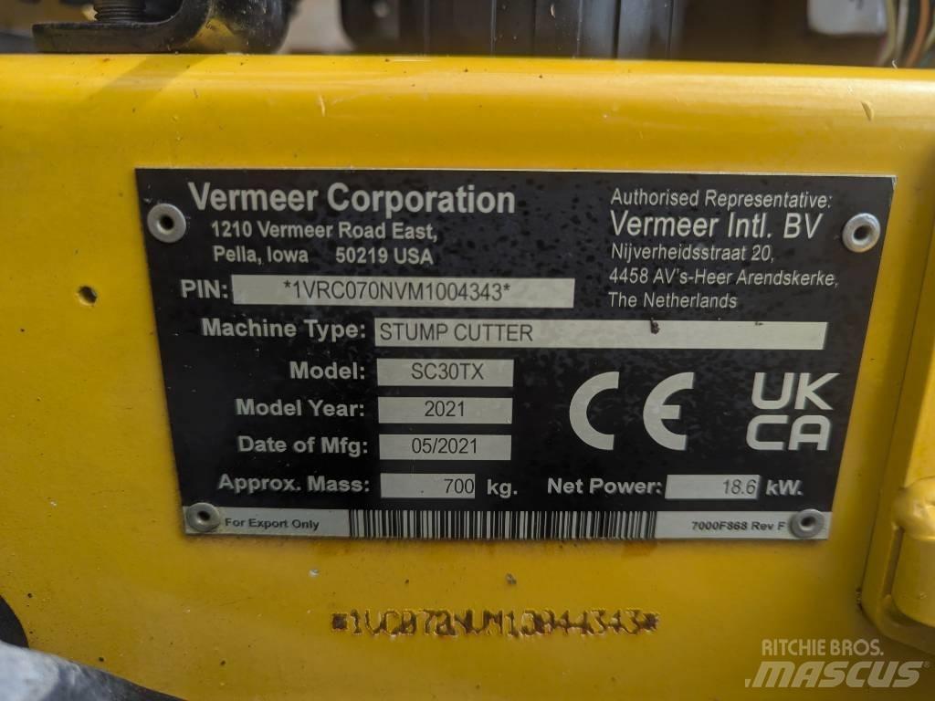 Vermeer SC30TX Trituradoras de troncos
