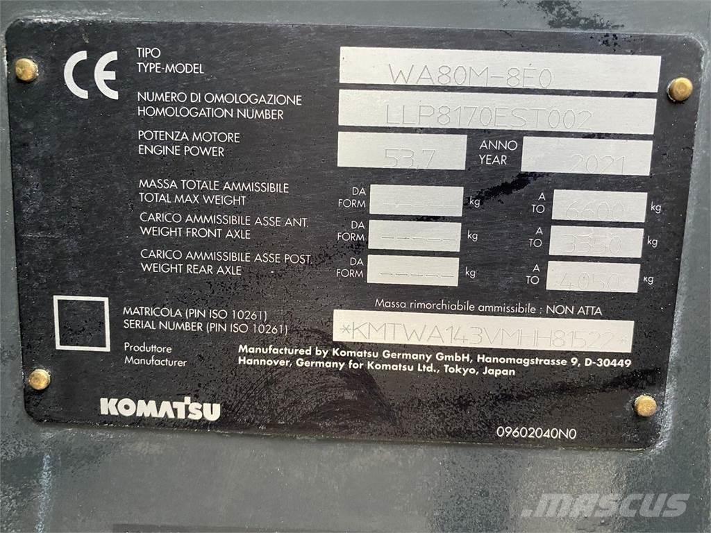 Komatsu WA80M-8EO Cargadoras multifunción