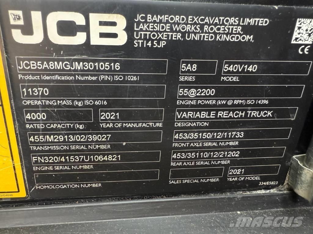 JCB 540-140 Carretillas telescópicas