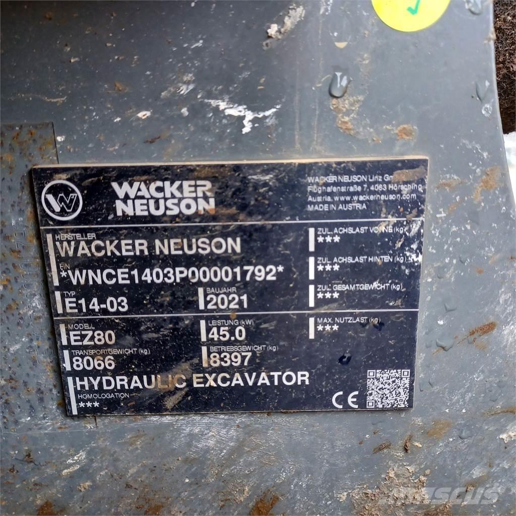 Wacker Neuson EZ80 Excavadoras de cadenas