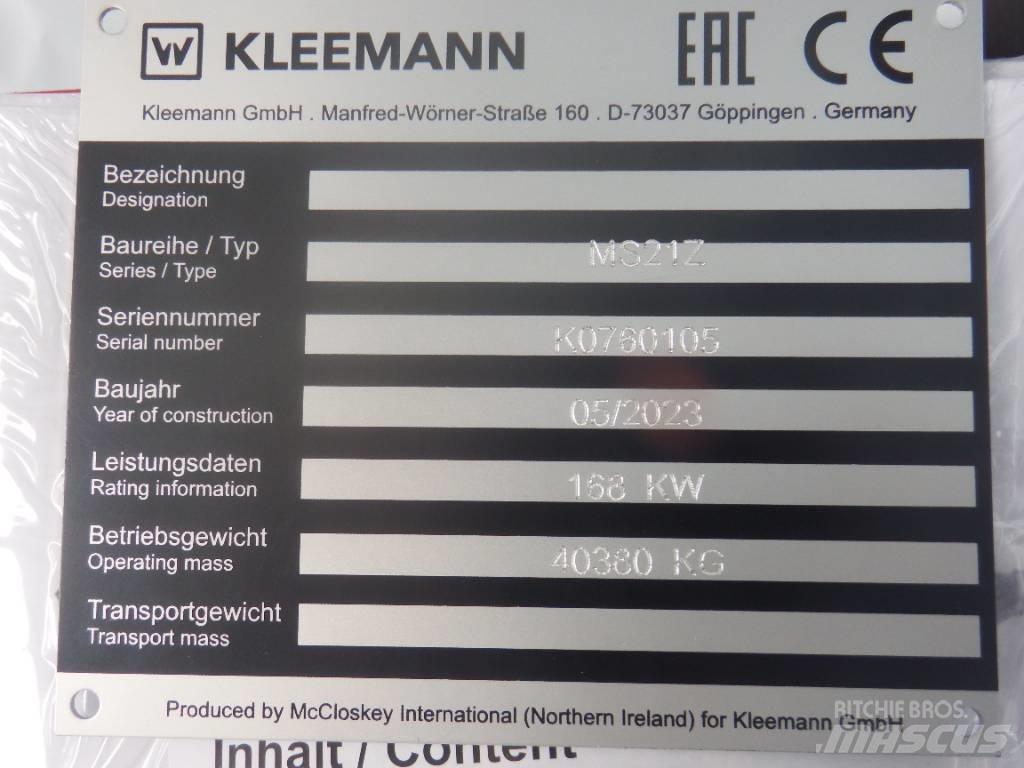 Kleemann MS 21 Z Machacadoras