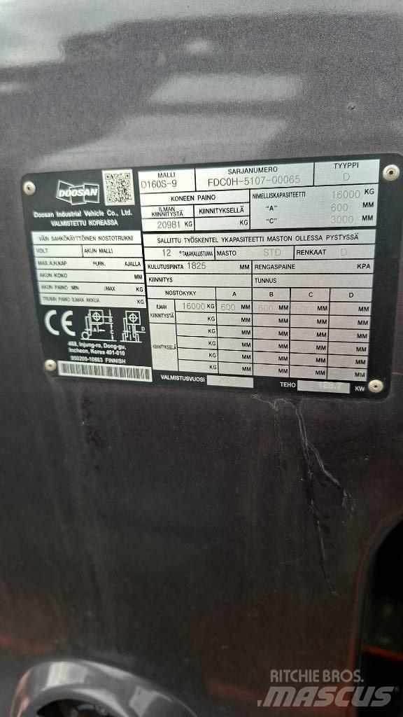 Doosan D160S-9 Carretillas diesel