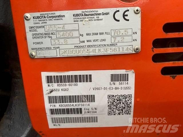 Kubota U 55-4 Mini excavadoras < 7t