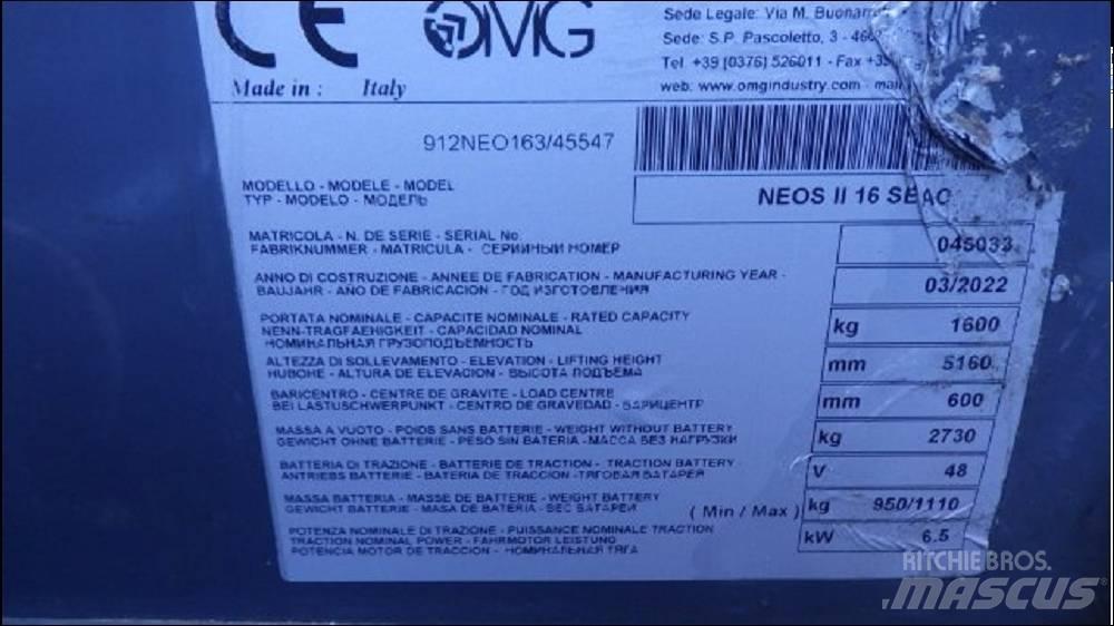 OMG NEOS II 16 SAEC Carretillas de horquilla eléctrica