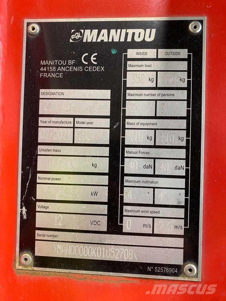 Manitou 220 TJ Plataforma de trabajo articulada