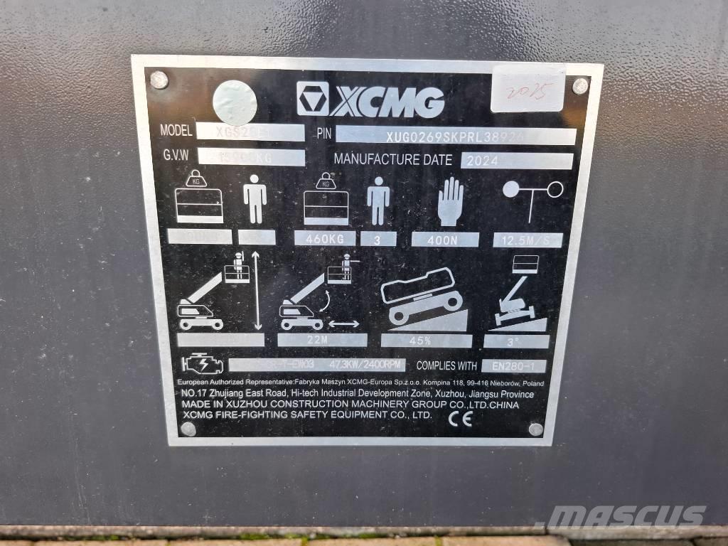 XCMG XGS28E1 | 2024 Plataformas de trabajo telescópica