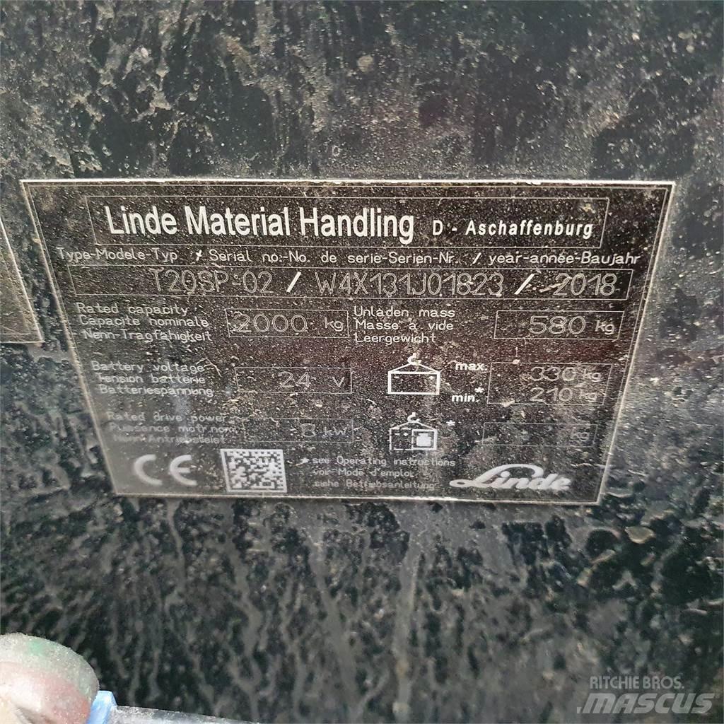 Linde T20SP kurz Transpaletas Electricas