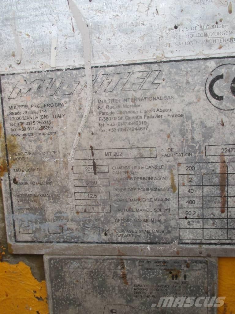 Multitel MT 202 Plataformas sobre camión