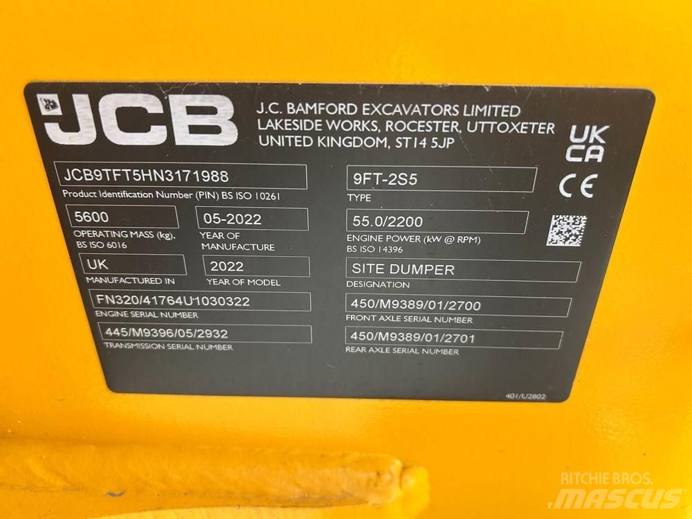 JCB 9TFT-2 Dúmpers de obra